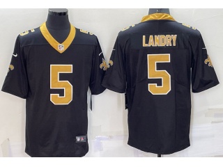 New Orleans Saints #5 Jarvis Landry Limited Jersey Black 