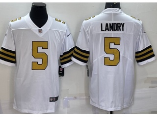 New Orleans Saints #5 Jarvis Landry Color Rush Limited Jersey White
