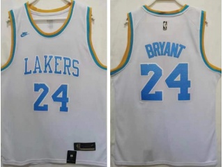 Los Angeles Lakers #24 Kobe Bryant Throwback 22-23 Season Jersey White