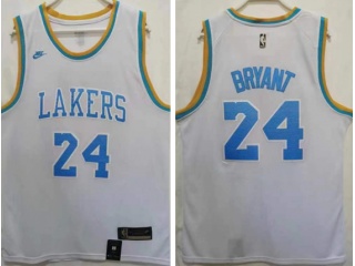 Los Angeles Lakers #24 Kobe Bryant Throwback 22-23 Season Jersey White 