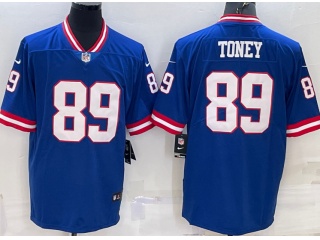 New York Giants #89 Kadarius Toney New Style Vapor Limited Jersey Blue