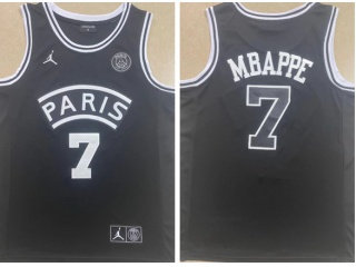 #7 Mbappe Big Paris Jersey Black 