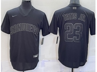 Nike San Diego Padres #23 Fernando Tatis Jr Turn Back Jersey Black