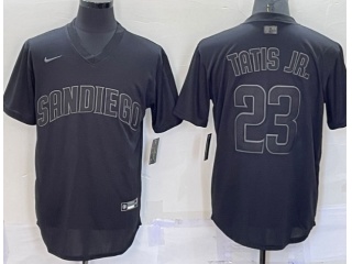 Nike San Diego Padres #23 Fernando Tatis Jr Turn Back Jersey Black 