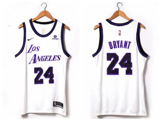 Nike Los Angeles Lakers #24 Kobe Bryant 22-23 Season Jersey White