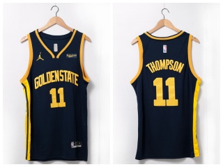 Nike Golden State Warriors #11 Klay Thompson 22-23 Season Jersey Navy Blue