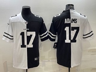 Las Vegas Raiders #17 Davante Adams Split Jersey White/Black
