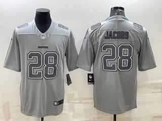 Las Vegas Raiders #28 Josh Jacobs Atmosphere Jersey Grey