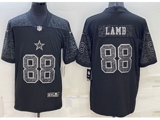 Dallas Cowboys #88 CeeDee Lamb RFLCTV Limited Jersey Black
