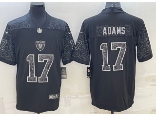 Las Vegas Raiders #17 Davante Adams RFLCTV Limited Jersey Black