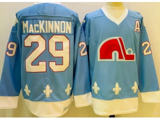 Colorado Avalanche #29 Nathan MacKinnon Throwback Jersey Blue