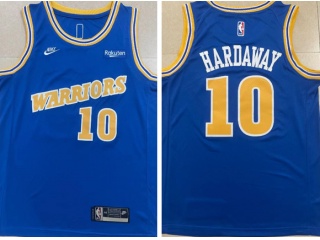 Golden State Warriors #10 Tim Hardaway Throwback Jersey Blue