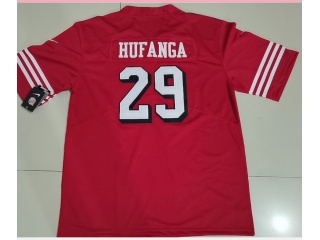 San Francisco 49ers #29 Hufanga Color Rush Limited Jersey Red 