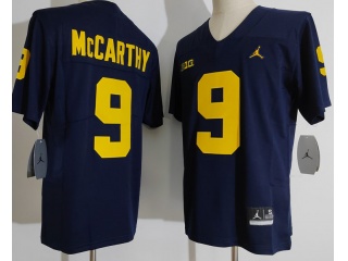 Michigan Wolverines #9 J.J. McCarthy Jersey Blue 