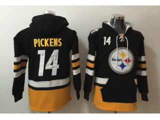 Pittsburgh Steelers #14 George Pickens  Hooides Black