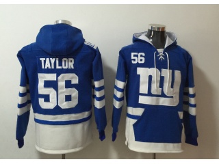 New York Giants #56 Lawrence Taylor Hoodies Blue