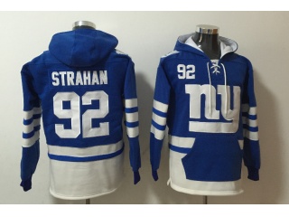 New York Giants #92 Michael Strahan  Hoodies Blue