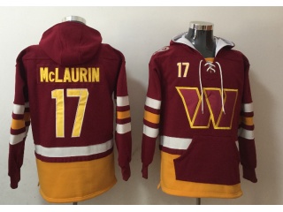 Washington Commanders #17 Terry McLaurin Hoodies Red