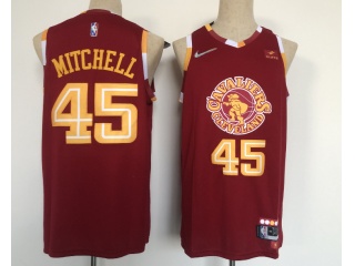 Nike Cleveland Cavaliers #45 Donovan Mitchell 2022 City Jersey Red