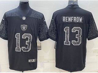 Las Vegas Raiders #13 Hunter Renfrow  RFLCTV Limited Jersey Black