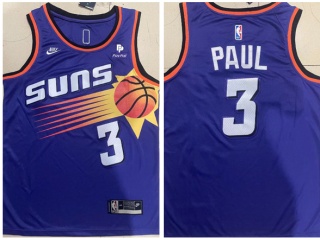 Nike Phoenix Suns #3 Chris Paul Throwback Jersey Purple