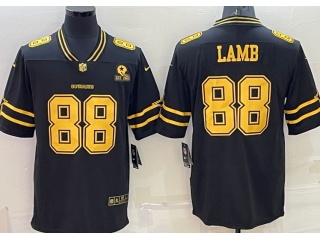 Dallas Cowboys #88 CeeDee Lamb 3rd Limited Jersey Black Golden 