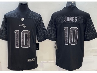 New England Patriots #10 Mac Jones RFLCTV Limited Jersey Black