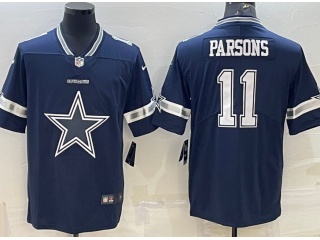 Dallas Cowboys #11 Micah Parsons With Big Logo Limited Jersey Blue