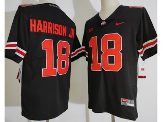 Ohio State Buckeyes #18 Marvin Harrison Jr Limited College Football Jersey Black
