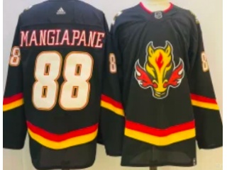 Calgary Flames #88 Andrew Mangiapane Retro Jersey Black