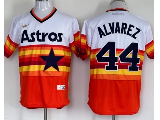 Nike Houston Astros #44 Yordan Alvarez Rainbow Jersey Orange 