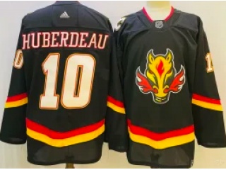 Adidas Calgary Flames #10 Jonathan Huberdeau Retro Jersey Black