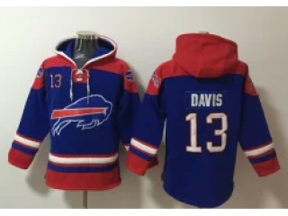 Buffalo Bills #13 Gabe Davis Hoodies Blue