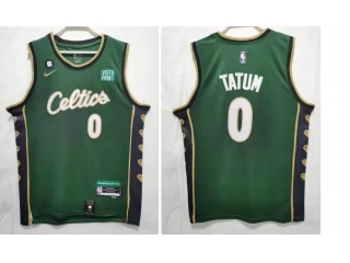 Nike Boston Celtics #0 Jayson Tatum 2022-2023 City Jerseys Green
