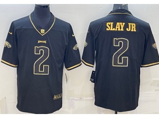 Philadelphia Eagles #2 Darius Slay Jr Limited Jersey Black Golden 