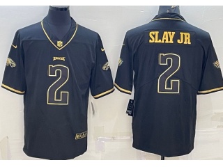 Philadelphia Eagles #2 Darius Slay Jr Limited Jersey Black Golden