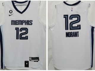Nike Memphis Grizzlies #12 Ja Morant 2022-23 Jersey White
