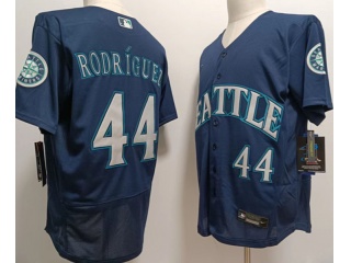 Nike Seattle Mariners #44 Julio Rodriguez Flexbase Jersey Navy Blue