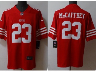 San Francisco 49ers #23 Christian Mccaffrey New Style Limited Jersey Red 