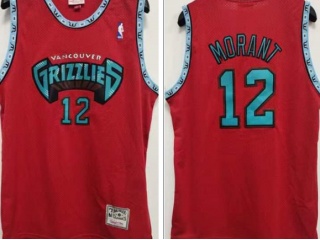 Memphis Grizzlies #12 Ja Morant Throwback Jersey Red
