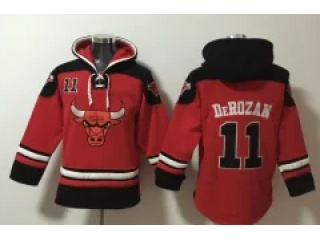 Chicago Bulls #11 DeMar Derozan Hoodies Red