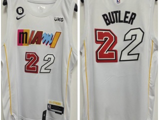 Nike Miami Heat #22 Jimmy Butler 2022-23 City Jersey White