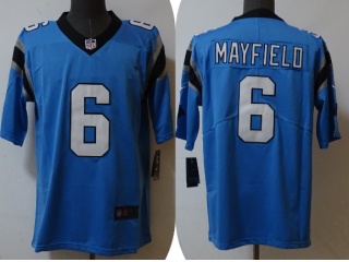 Carolina Panthers #6 Baker Mayfield Limited Jersey Blue