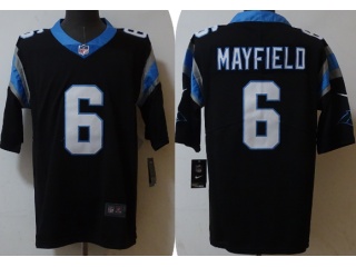 Carolina Panthers #6 Baker Mayfield Limited Jersey Black