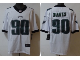 Philadelphia Eagles #90 Jordan Davis Limited Jersey White