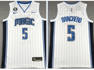 Nike Orlando Magic #5 Paolo Banchero 2022-23 Season Jersey White