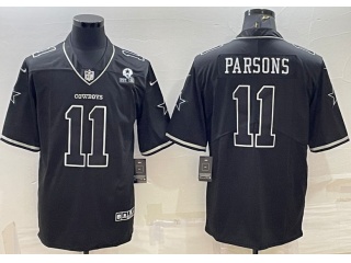 Dallas Cowboys #11 Micah Parsons Lights 2.0 Limited Jersey Black