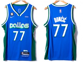 Nike Dallas Mavericks #77 Luka Doncic 2022-23 Jerseys Blue