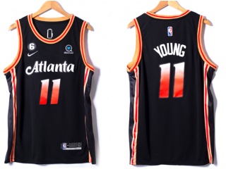 Nike Atlanta Hawks #11 Trae Young 2022-2023 City Jerseys Black