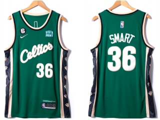 Nike Boston Celtics #36 Marcus Smart  2022-2023 City Jerseys Green 